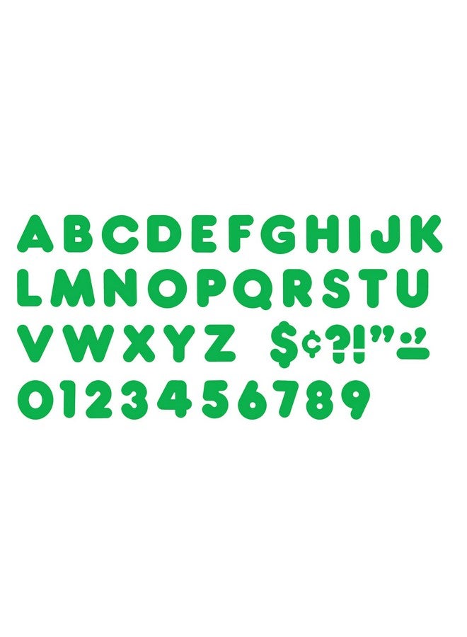 Trend Enterprises Trend Green 4" Casual Uppercase Ready Letters, Bulletin Board Decor, 4-Inch, 72 Pieces - Image 2