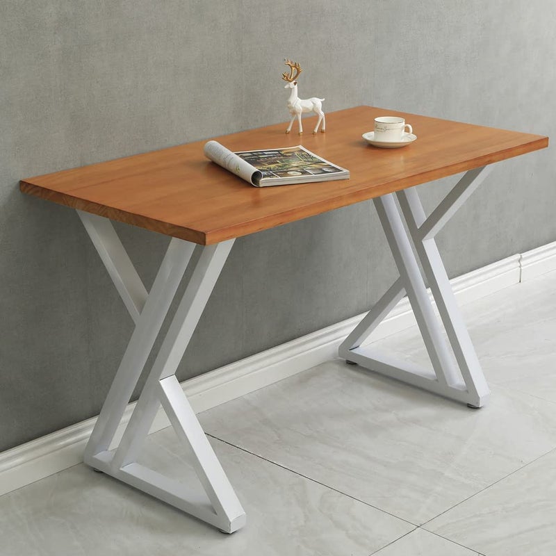 Ventuos Metal Table Legs 28Height 177Wide Heavy Duty Desk Legs DIY Furniture Legs for Dining TableCoffee TableOffice Desk ZShape only Legs White - Image 1