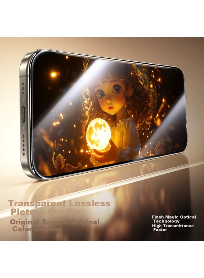 Smartdevil Apple 15pro Tempered Glass Screen Protector For Iphone 15pro Full Screen High Definition Anti-explosion Anti-fingerprint Protective Film Upgrade Easy To Apply Dust-free 2-pack - Image 3