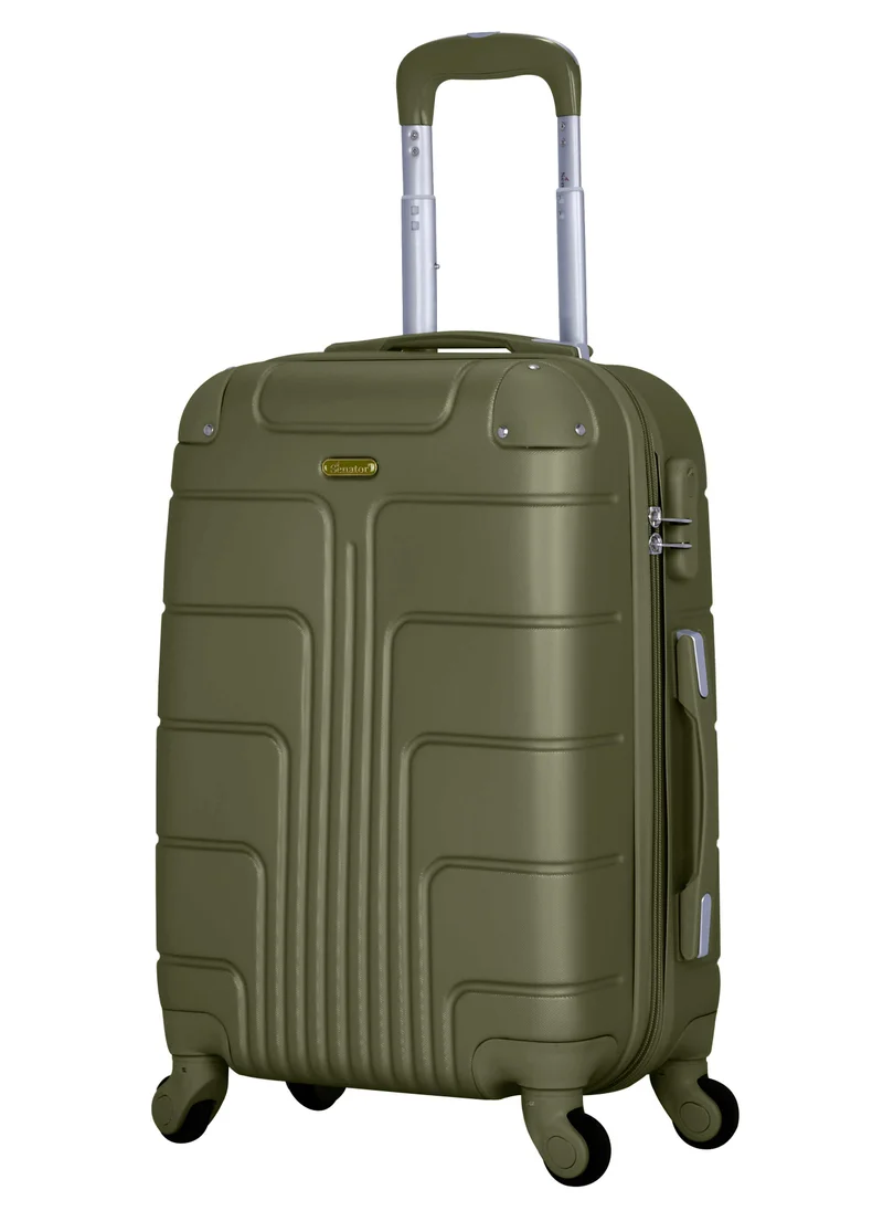 سيناتور Hard Case Travel Bag Medium Luggage Trolley ABS Lightweight Suitcase with 4 Spinner Wheels A1012 Olive Green
