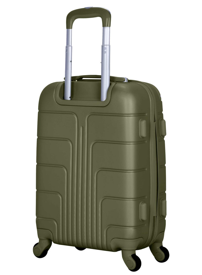 SENATOR Hard Case Travel Bag Medium Luggage Trolley ABS Lightweight Suitcase with 4 Spinner Wheels A1012 Olive Green - Image 3