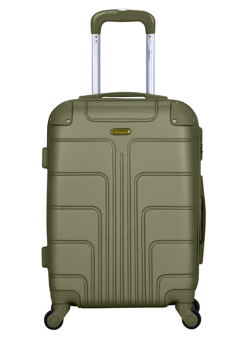 سيناتور Hard Case Travel Bag Medium Luggage Trolley ABS Lightweight Suitcase with 4 Spinner Wheels A1012 Olive Green
