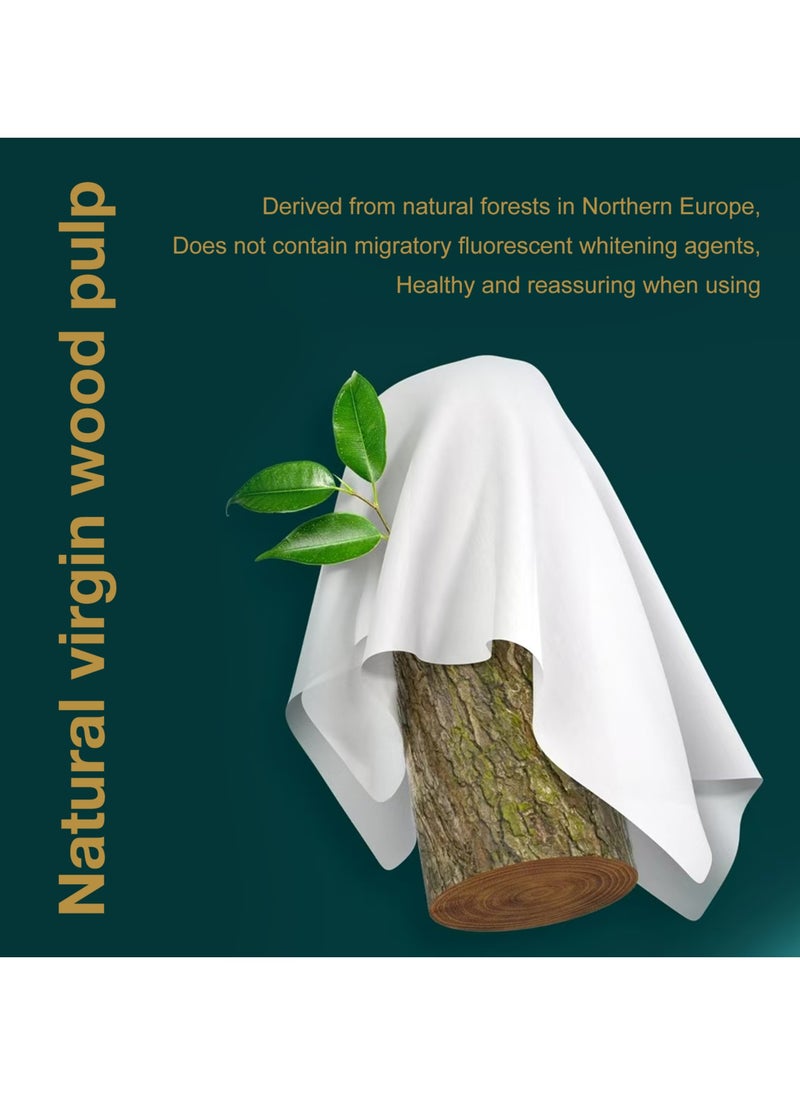 Facial Tissue - Premium Quality 5-Ply - 450 Sheets | 5 Value Packs | Soft, Durable & Moisture Proof | 100% Raw Wood Pulp - Ideal for Wet & Dry | Available in 5 to 100 Packs