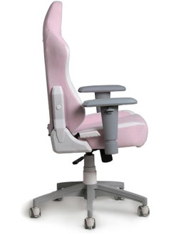 NAVODESK Navodesk APEX JUNIOR, Kids Desk Chair with Height Adjustable Armrests, Magnetic Headrest and Lumbar Pillow (SoftFabric, Soft Pink)  - Image 5