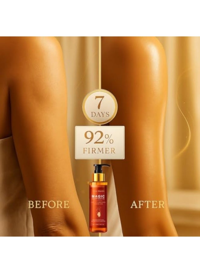 القمر الغربي نيجويدتي زيت الجسم السحري | زيت تدليك بفيتامينات للبشرة المتألقة | مع الجوجوبا والخروع وإكليل الجبل | مرطب وشد للبشرة الجافة | 100 مل - Image 5