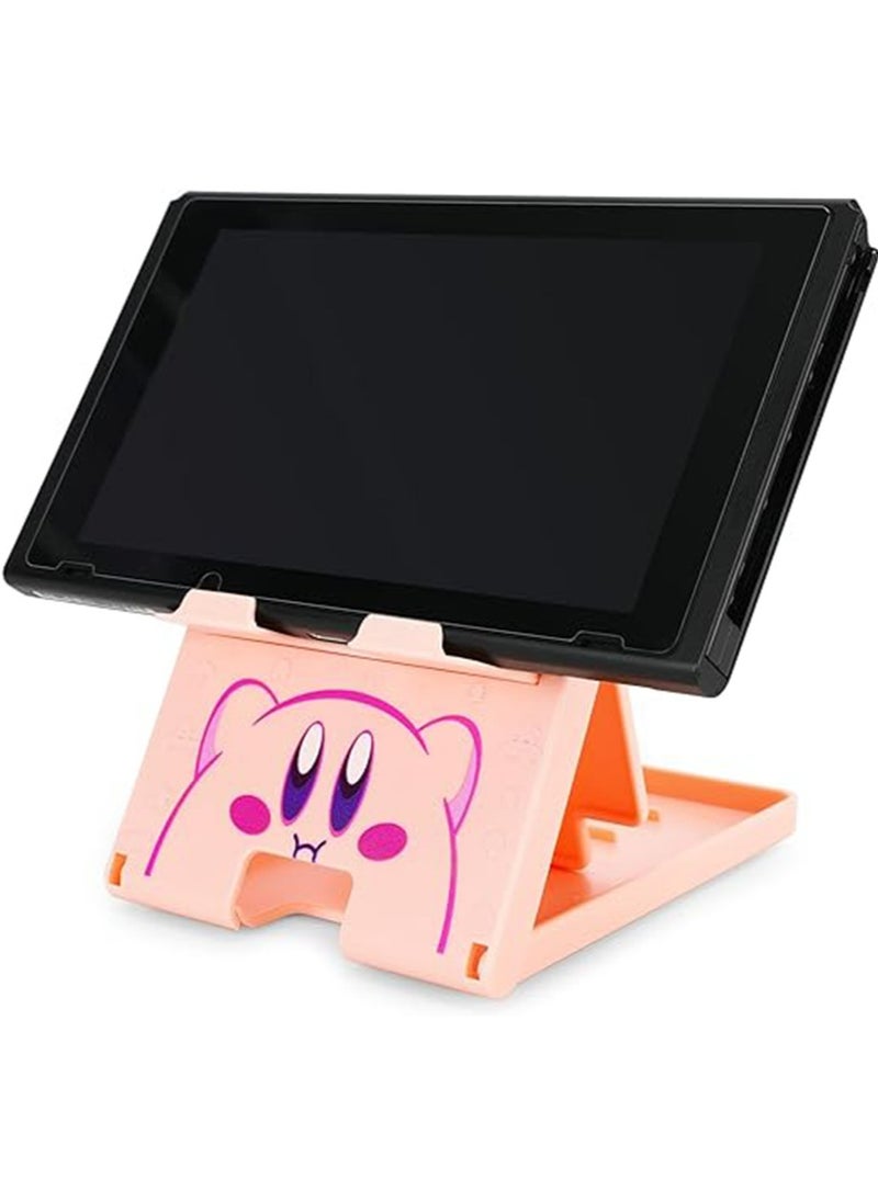 X-level - Switch Stand for Nintendo, for Kirby Super Star Switch Holder, Adjustable Switch Lite Compact Portable Foldable Stand for Nintendo Switch Accessories (Pink) - Image 1