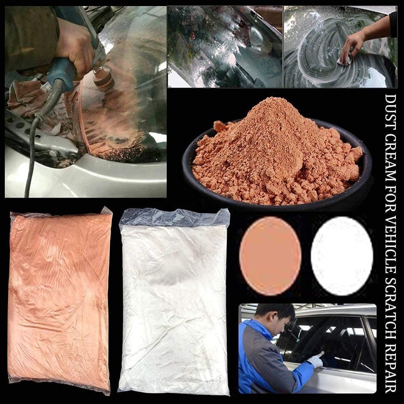 DIY Crafts 800 Grm, White, Composite Polishing Tero Cerium Oxide Powder Office Ceramic Tiles Windows Mirror Home Office Window Balcony Look Old Glass Cleaning Powder Reco (800 Grm, White) - Image 4