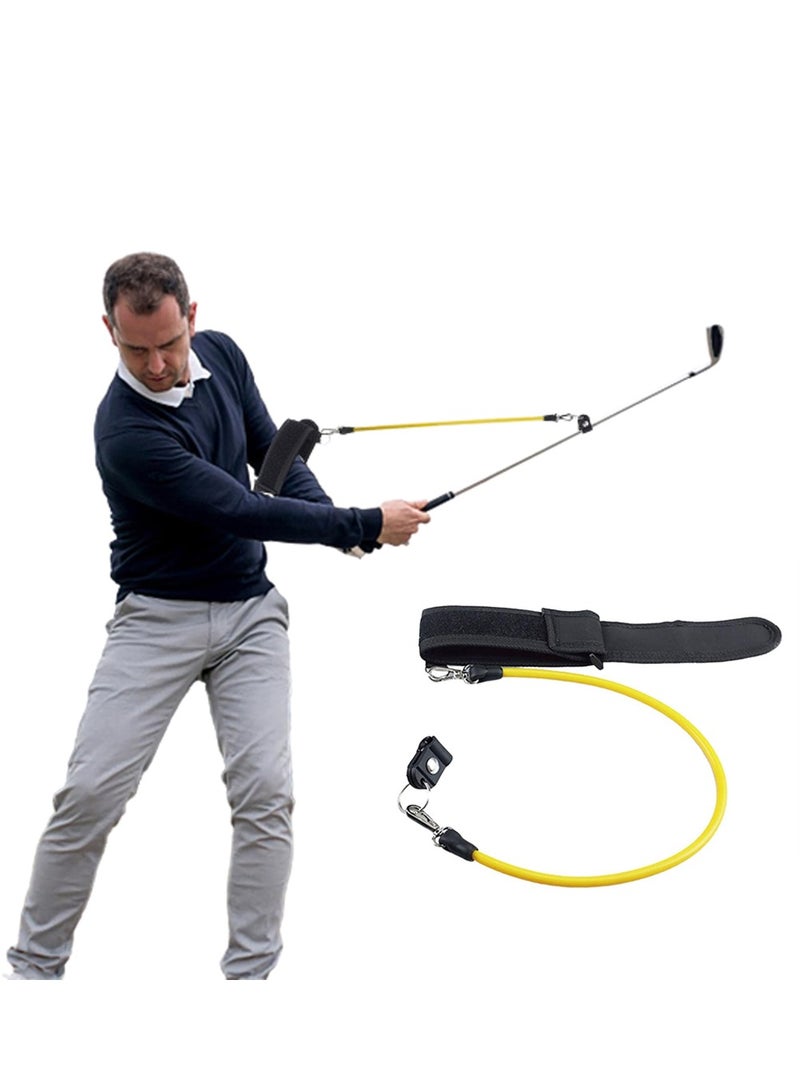 SYOSI Golf Swing Trainer, Elastic Rope Golf Trainer Helper, Portable Adjustable Golf Training Equipment, Golf Training Aid to Improve Hinge, Forearm Rotation, Shoulder Turn - Image 1