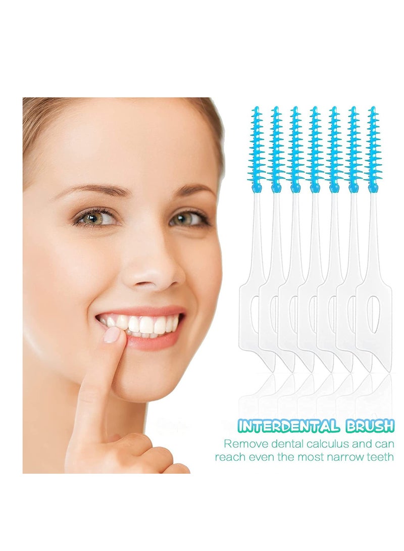 Excefore Interdental Brush Tooth Floss, Disposable Braces Flossers,in with Storage Case for Brush Tool, Toothpick Tooth Cleaner, Interdental Floss Sticks Toothpick Cleaning Tool (120 Pcs 3 boxes) - Image 4