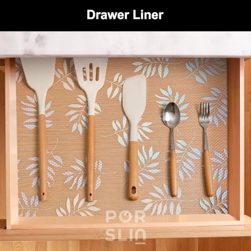 Porslin Kitchen Drawer Mats, Cupboard Sheets, Shelf Liners for Wardrobe, Fridge Liners - 45cm x 5m, Anti-Slip, Waterproof, Washable, Durable, Reusable, Transparent, Food Safe, Double-Sided - SL04 - Image 4