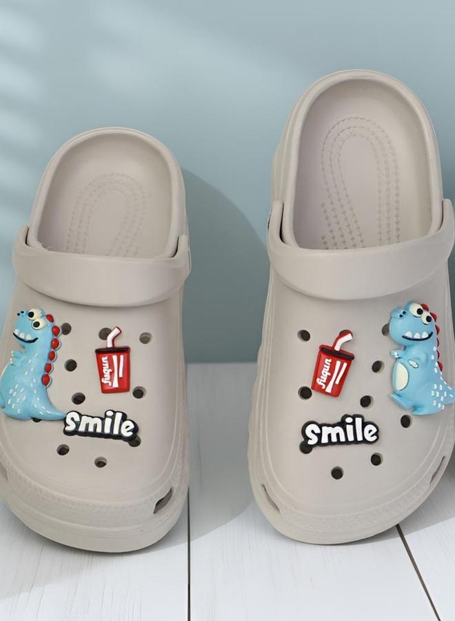 Take Two Kids Grey Embellished Clogs - Image 4