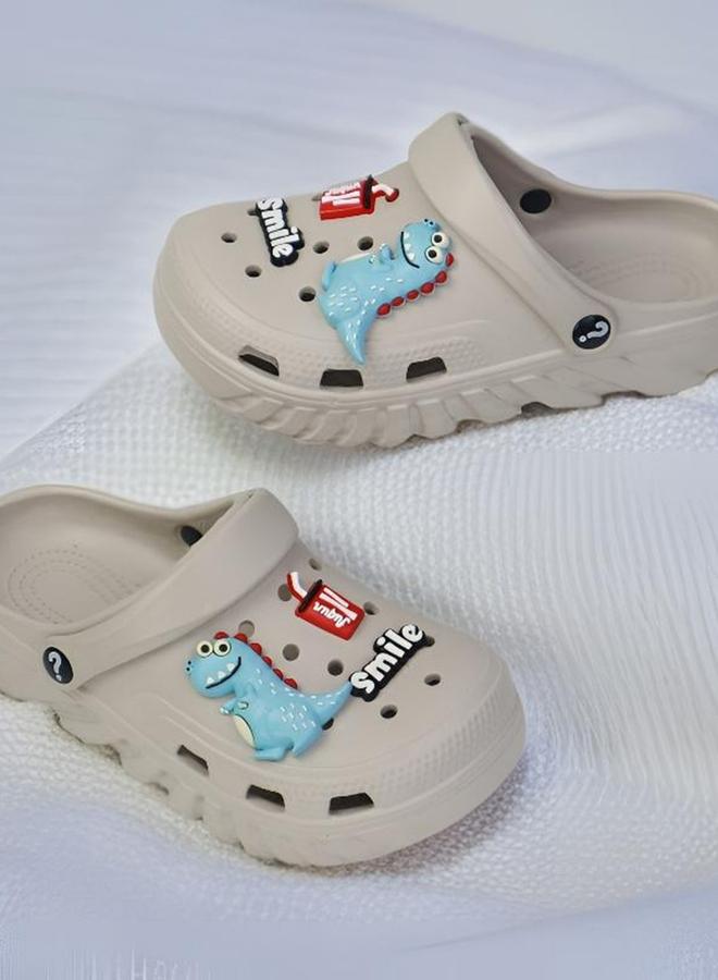 Take Two Kids Grey Embellished Clogs - Image 3