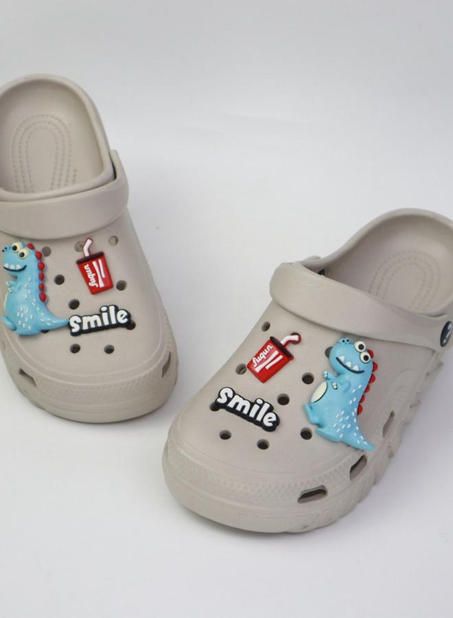 Take Two Kids Grey Embellished Clogs - Image 1