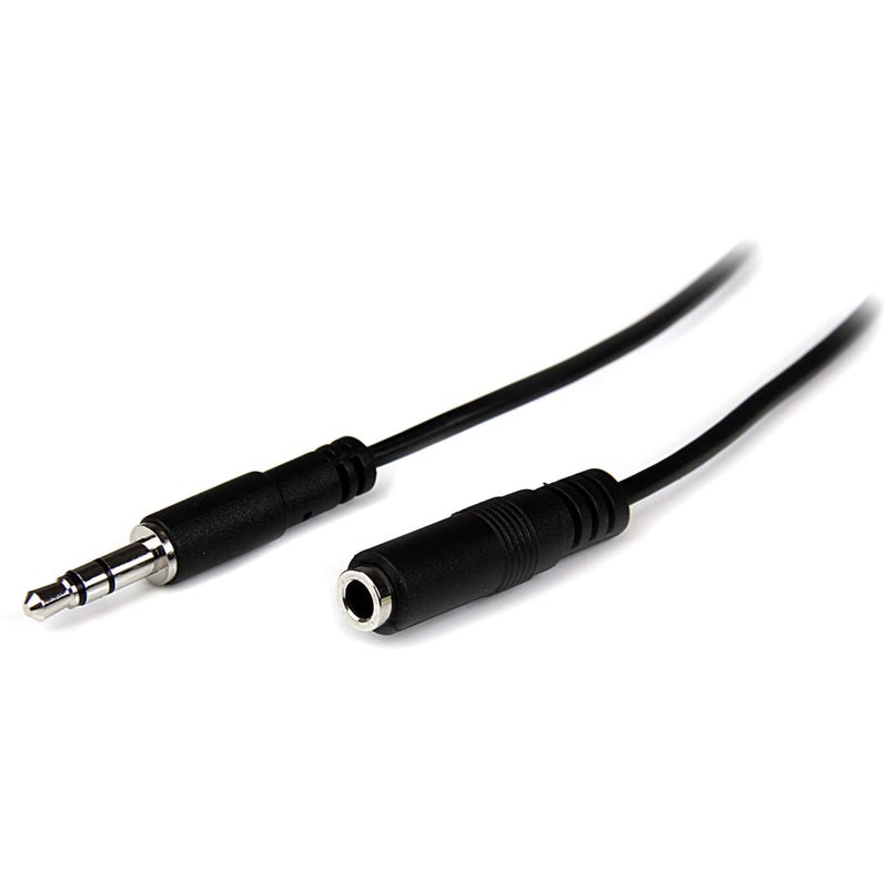 StarTech.com MU1MMFS Male/Female 1-Meter Slim 3.5mm Stereo Extension Audio Cable - Image 4