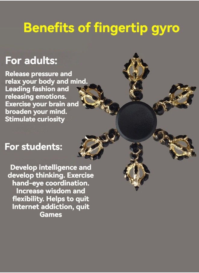 M MIAOYAN - New style finger gyroscope toy children's finger gyroscope advanced alloy super rotating finger gyroscope - Image 1