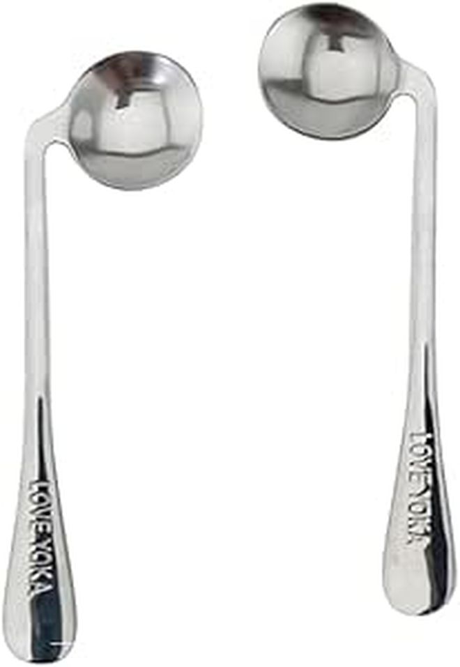 2Pcs Stainless Steel Angled Silverware For Elderly Eating - Image 1