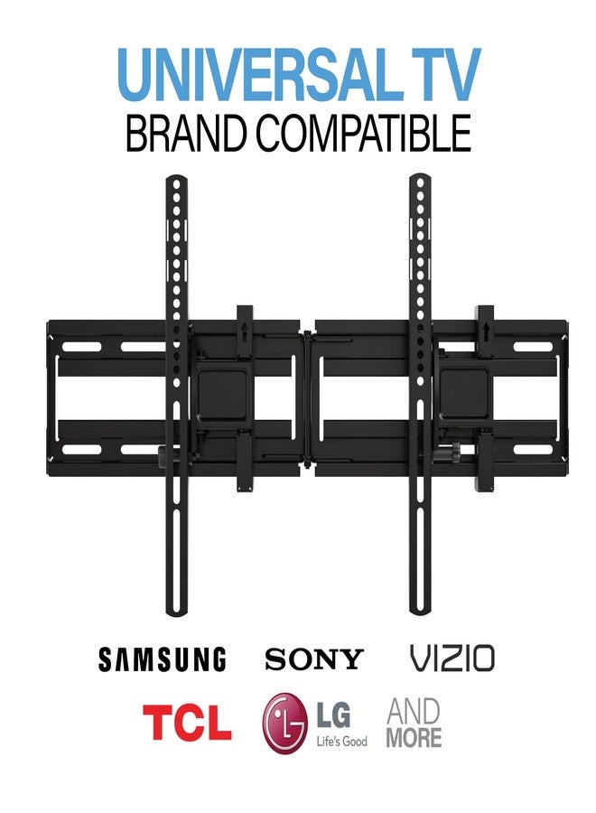 SANUS Extendable Tilting TV Wall Mount for 32”–90” TVs up to 110 lbs – 5.2” Extension for Easy Cable Access and Added Tilt, Tool-Free Tilt to Reduce Glare, Low Profile Design - Image 5