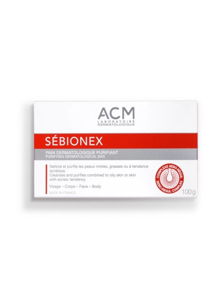 ACM Laboratoire dermatologique sebionex purifying dermatological bar gently removes impurities excess sebum  - Image 1