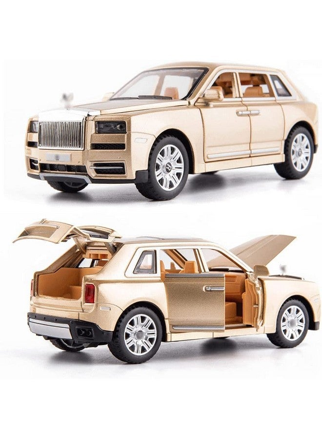 LONGMIRE Metal Pull Back Diecast Car Pull Back Car Model with Sound Light Boys Gifts Toys for Kids Pack of 1, Multicolor (Rolls Royce Cullinan Masory) - Image 3