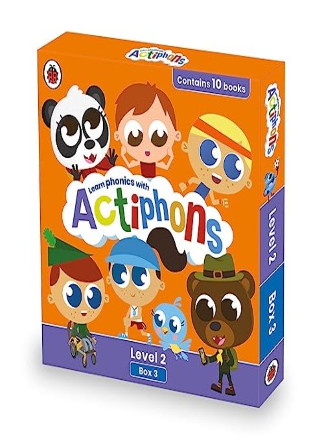 Ladybird - Actiphons Level 2 Box 3: Books 19-28: Learn phonics and get active with Actiphons! - Image 1