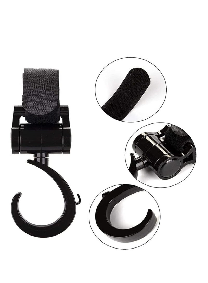 Y&D Pram Hooks, Buggy Clips Stroller Hook with Closure for Changing Bags, Attachment to Your Shopping Bags Securely on the Pushchair Pack of 4 - Image 5