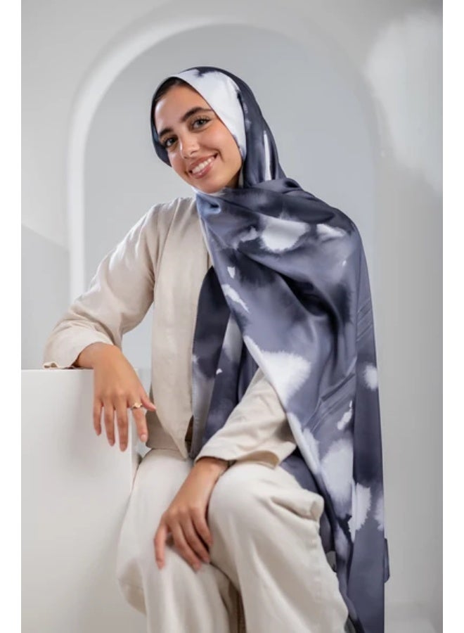 كايان طرحة لوكس فاخرة ساتان بتصميم مميز - متعدد الألوان - Image 1