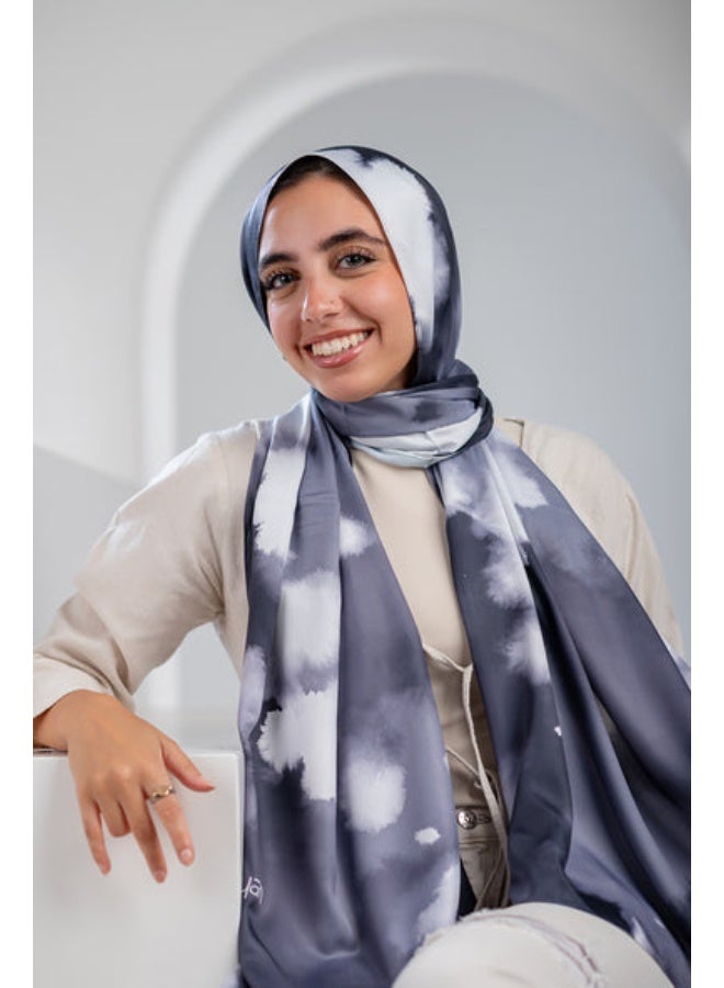 كايان طرحة لوكس فاخرة ساتان بتصميم مميز - متعدد الألوان - Image 2