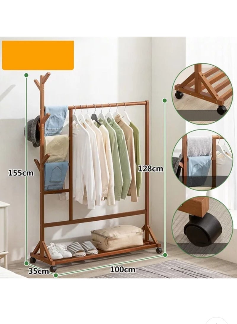 MTL Bamboo Clothes organizer and Holder 100*35*155cm - Image 2