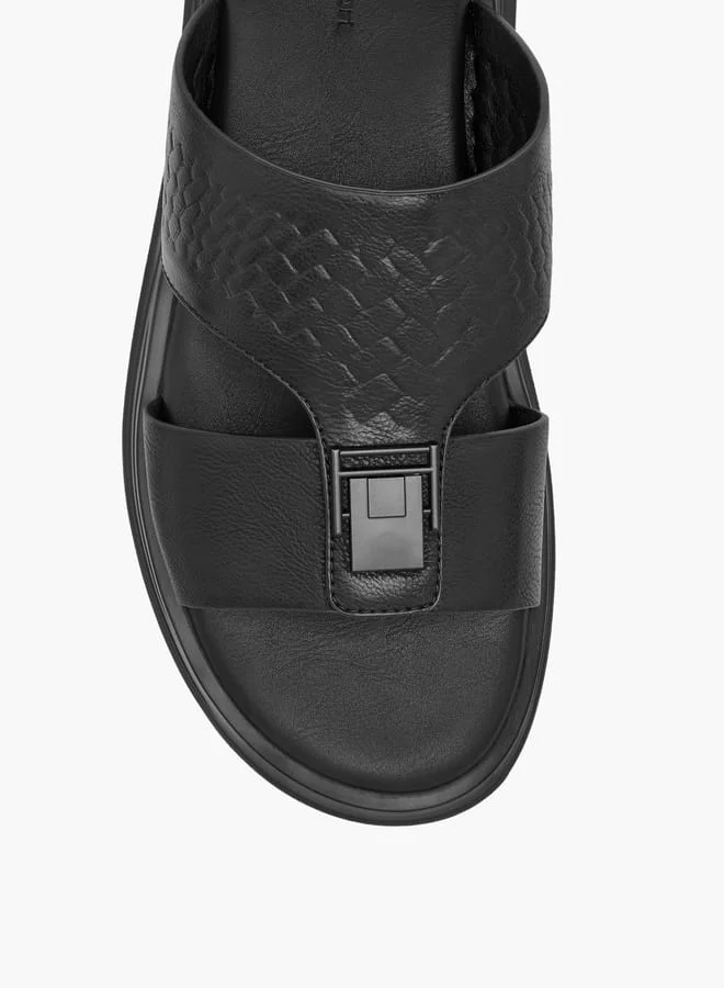 Le Confort Men's Metal Accent Slip-On Arabic Sandals