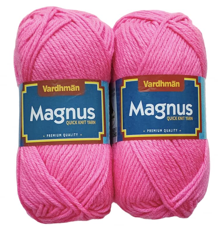 KYSS Vardhman Magnus Wool 300 gm Thick Yarn 1 Ball 100 gram Each Best Used with Knitting Needles Crochet Needles Wool Yarn for Knitting Dyed Shade no16 - Image 1
