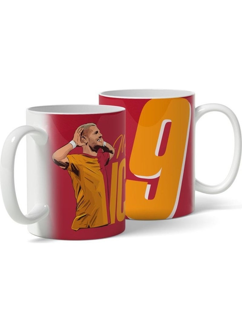 Offside - Mauro Emanuel Icardi Red Design Printed Mug - Image 1