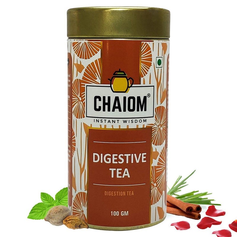 CHAIOM شاي أخضر هضمي - 100 جرام شاي سائب - Image 1