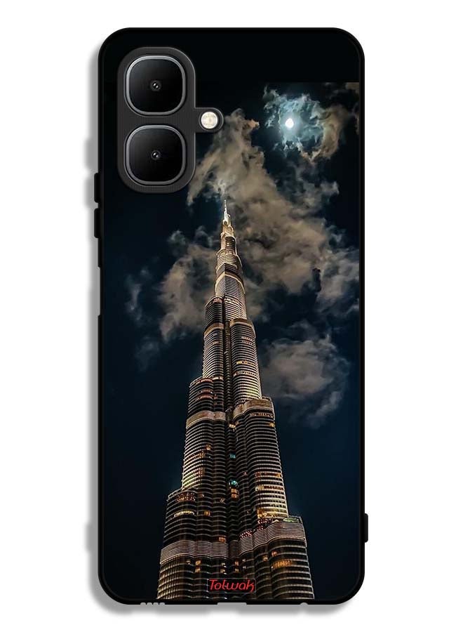 Tolwak Tecno Pop 10 Protective Case Cover Burj Khalifa In Night