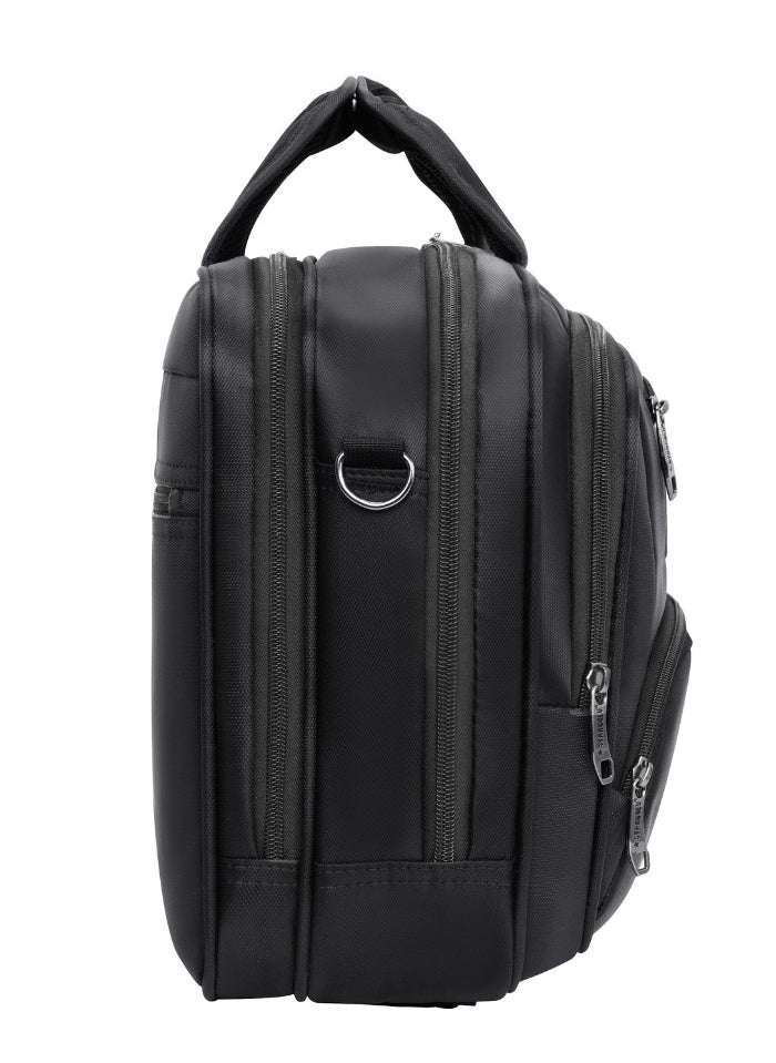 Stargold Laptop Bag, Premium 15.6" Business Briefcase With Multiple Compartments, Padded Shoulder Strap, And Water-Resistant Material, Black  - Image 4