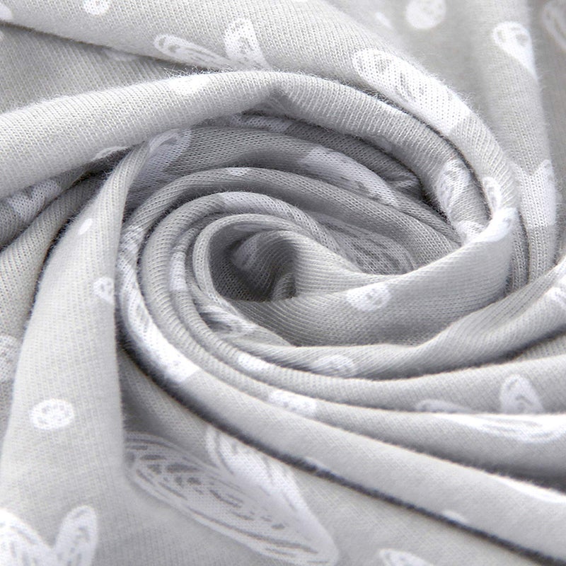 Biloban Organic Cotton Toddler Pillowcase 2 Pack Pillowcase Only Kids Pillowcase for Sleeping Fit Pillow Sized 13 x 18 or 14 x 19 Envelope Travel Pillow Case for Girl Boy Gray Heart  White Star - Image 5
