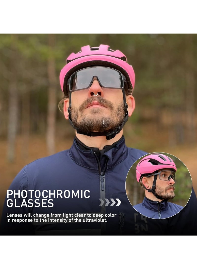 Generic - SCVCN Cycling Glasses, Photochromic Sports Sunglasses, Clear Road Bike Glasses, TR90 Frame, MTB Cycling Glasses with UV400 Protection, Sports Glasses - Image 1
