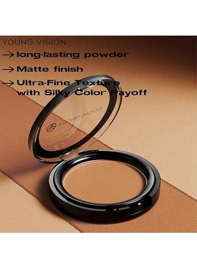 YOUNG VISION Butter Bronzer Powder for Silky Luminous Glow, Matte & Shimmer Finish, Cool-Toned, Hypoallergenic, Cruelty-Free Blush for Face & Body,#01 - Image 4