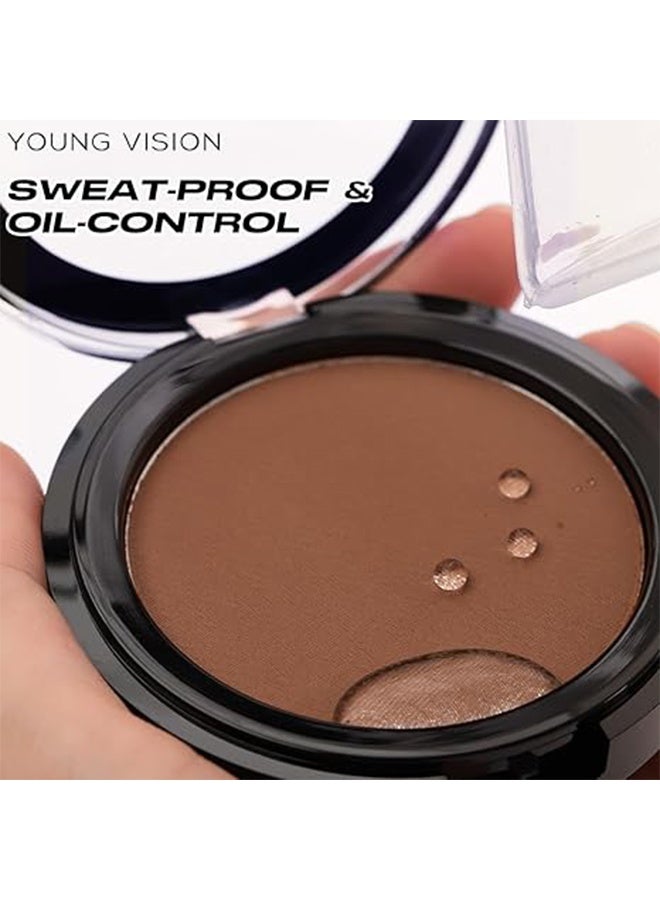 YOUNG VISION Butter Bronzer Powder for Silky Luminous Glow, Matte & Shimmer Finish, Cool-Toned, Hypoallergenic, Cruelty-Free Blush for Face & Body,#01 - Image 5