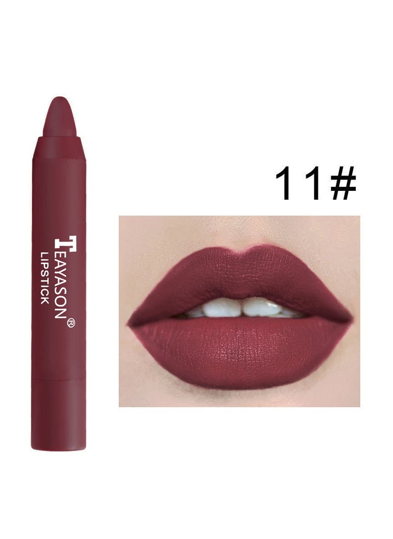 TEAYASON Liquid Matte Lipstick, Velvet Air Moisture Smooth Crayon Lip Stain, 24 Hour Super Stay Natural Nude Lipstick, Long Lasting Waterproof Lip Gloss Lipstick For Women, (No. 11 Single)  - Image 1