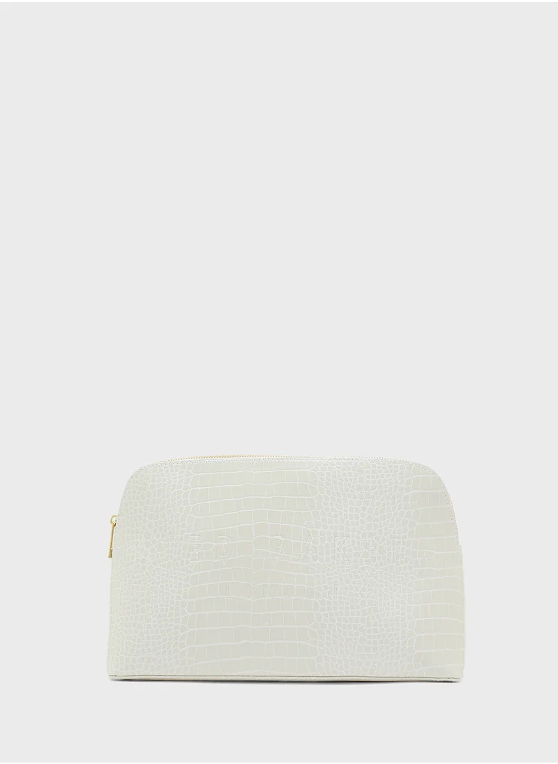 Ted Baker Crocana Croc Detail Debossed Washbag