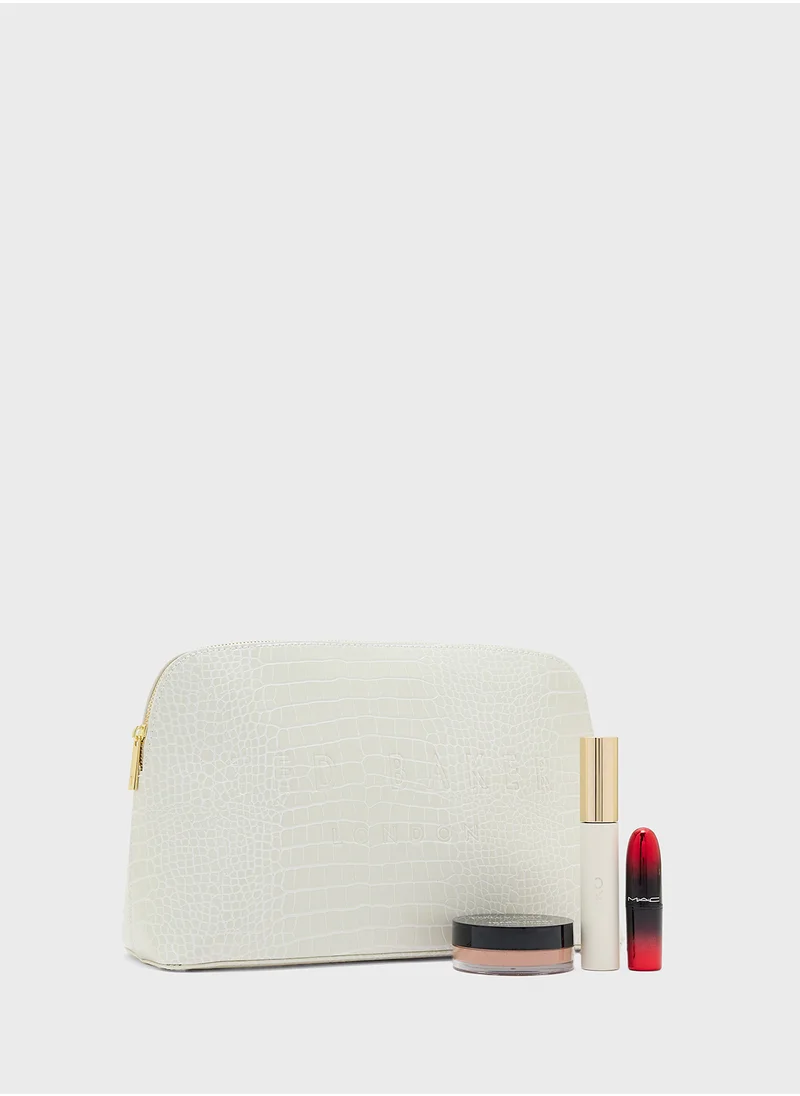 Ted Baker Crocana Croc Detail Debossed Washbag