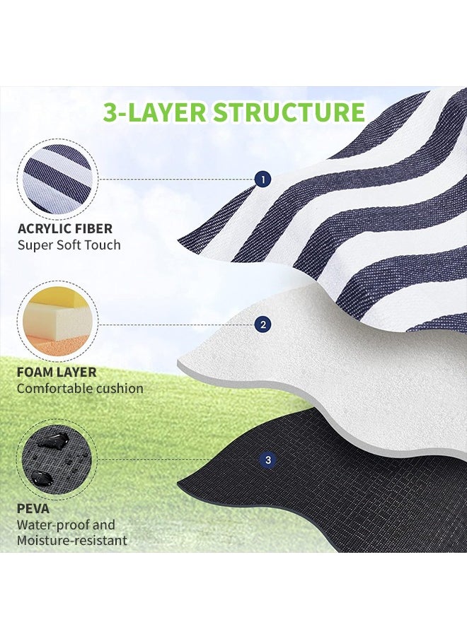 Generic 200*200cm Thickened Picnic Blanket, Waterproof and Sandproof Camping Mat, Suitable for Beach, Picnic and Outdoor Adventures  - Image 3