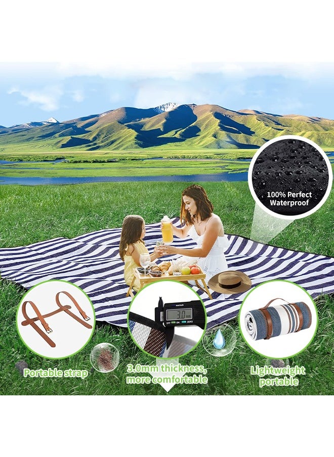 Generic 200*200cm Thickened Picnic Blanket, Waterproof and Sandproof Camping Mat, Suitable for Beach, Picnic and Outdoor Adventures  - Image 4