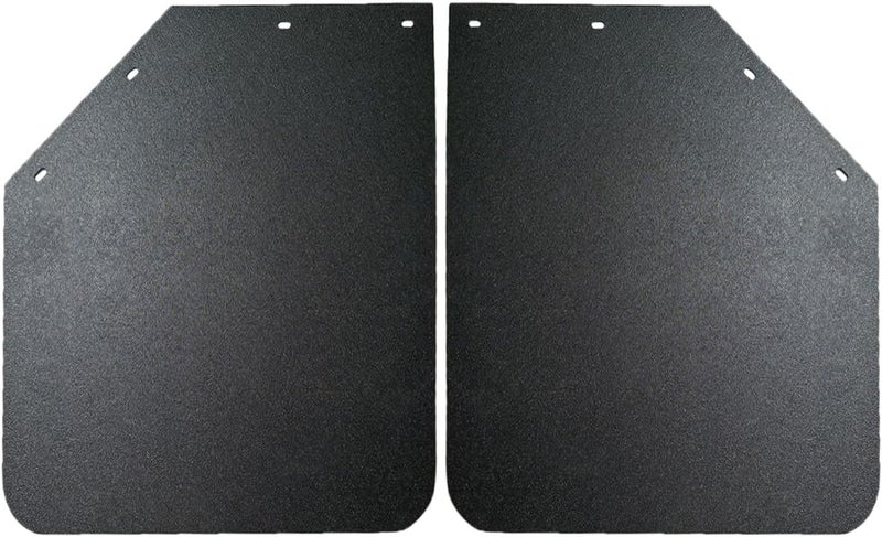 IBESTWOLF 2PCS Universal Heavy Duty Polymer Mudflaps 24x30 Inch Black Angled Splash Guard for Semi Trucks - Image 1