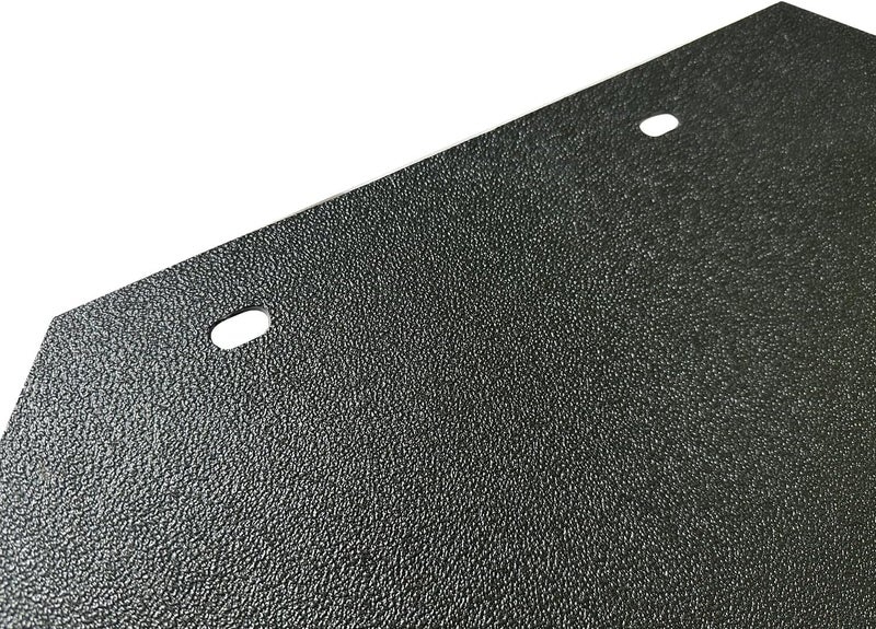 IBESTWOLF 2PCS Universal Heavy Duty Polymer Mudflaps 24x30 Inch Black Angled Splash Guard for Semi Trucks - Image 4