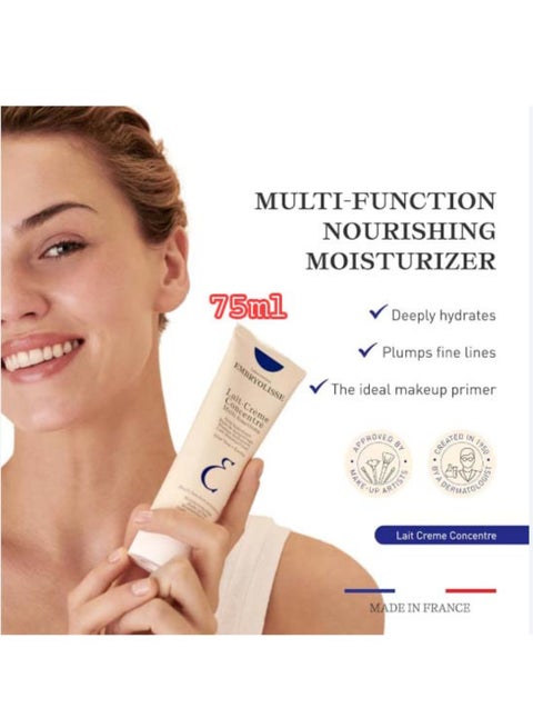 Embryolisse Lait Concentrate Cream - 3 in 1 Multi-Function Moisturizer Primer, Moisturizer and Makeup Remover Hydrates, Nourishes and Repairs Skin Satin Finish 75ml