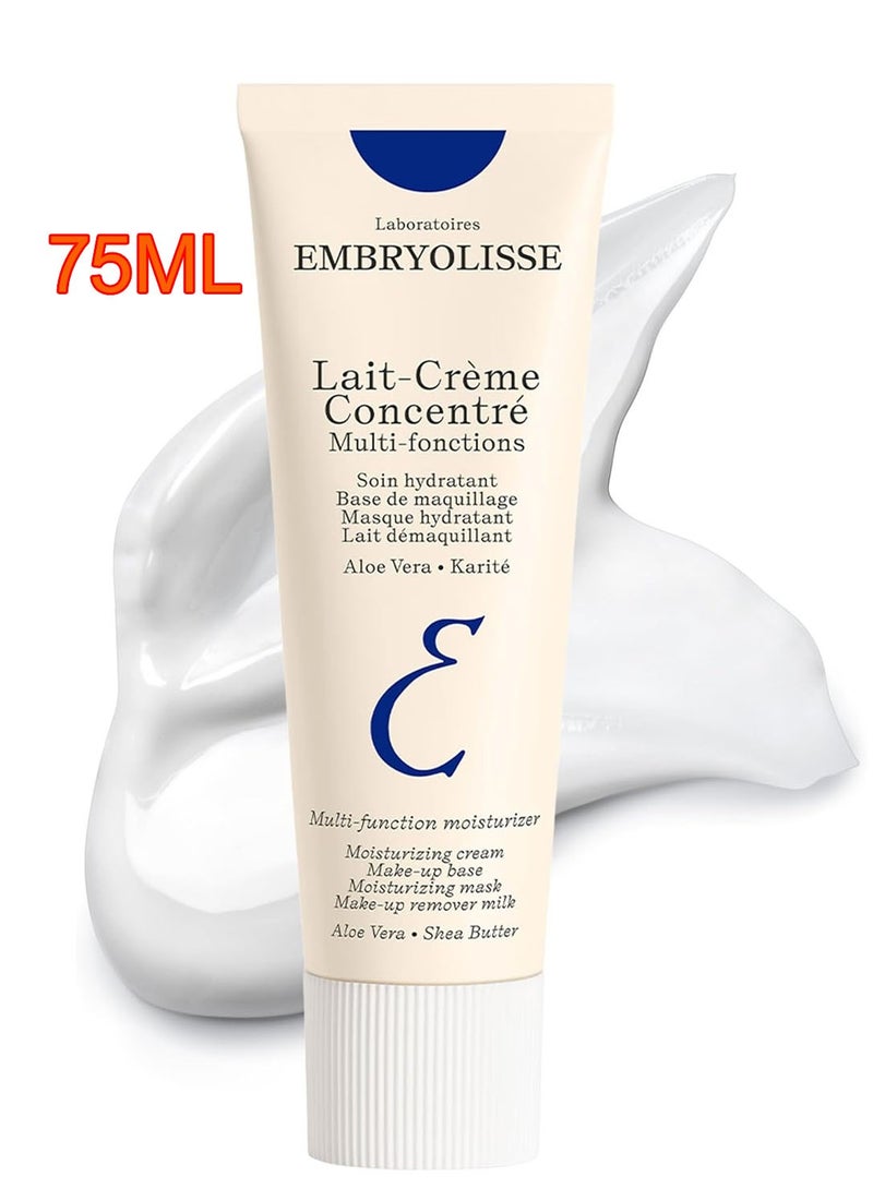 Embryolisse Lait Concentrate Cream - 3 in 1 Multi-Function Moisturizer Primer and Makeup Remover Hydrates, Nourishes and Repairs Skin Satin Finish 75ml - Image 1