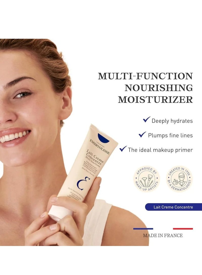 Embryolisse Lait Concentrate Cream - 3 in 1 Multi-Function Moisturizer Primer and Makeup Remover Hydrates, Nourishes and Repairs Skin Satin Finish 75ml - Image 2