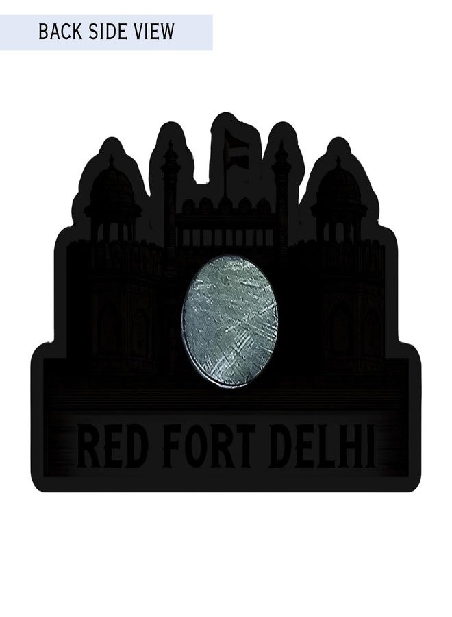 GiftOday Indian Red Fort Theme Souvenir Wooden Refrigerator Stylish Fridge Magnet - Red Fort Fridge Magnet Perfect Souvenir Gift for Office, Kitchen, Fridge Decoration | Size 3x3 Inch | Pack of 1 - Image 2
