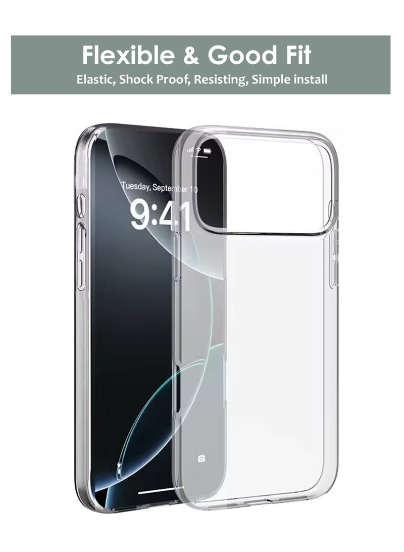Apple iPhone 17 Pro Max Shock Proof Case Cover - Ultra Clear, Durable & Accurate Cut-outs - Scratch, Dust & Smudge Protection - Transparent Silicon Back Cover for Apple iPhone 17 Pro Max - Image 4
